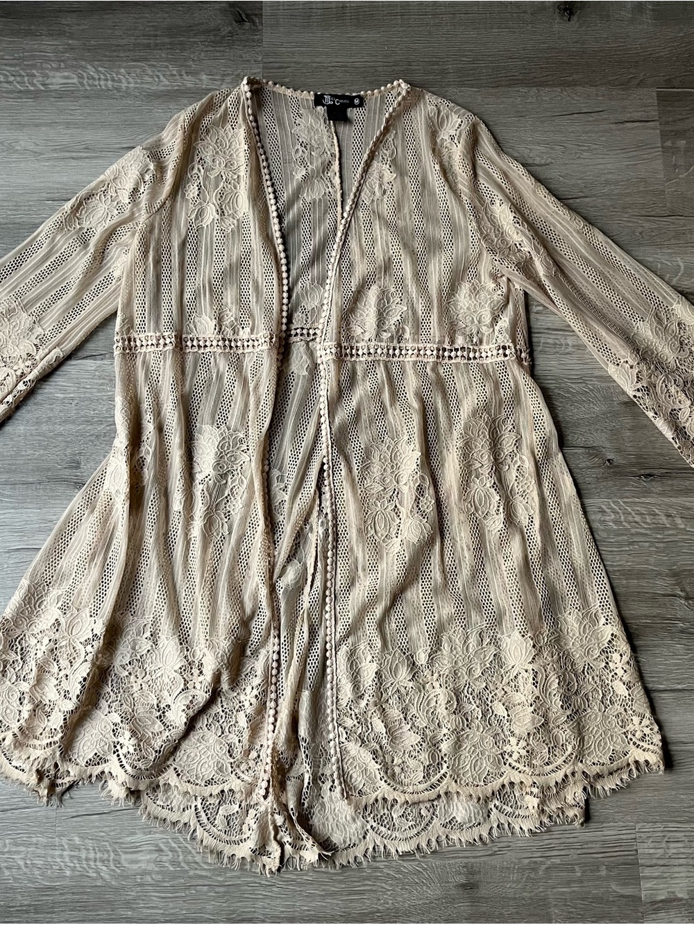 Crochet Lace Open Cardigan